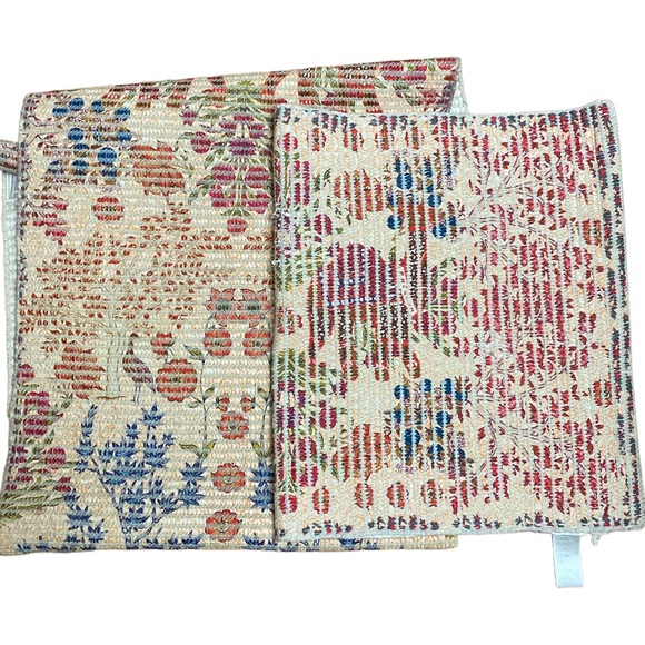 Anthropologie Matteo Boho Peasant Animal Hippie Art Bath Rugs